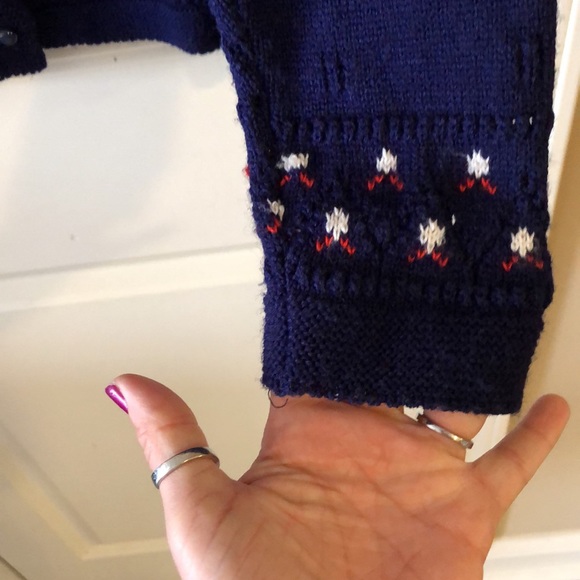 By Billie Jo Vintage button down sweater does not have a size tag but is a large - Picture 3 of 7